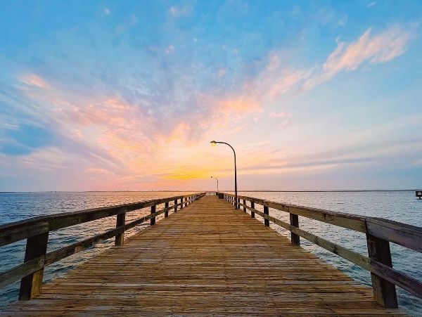 Sunset View Overlooking Manhattan Skyline and Great South Bay