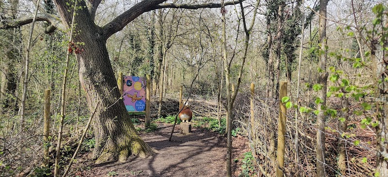 Wooden bird sculpture