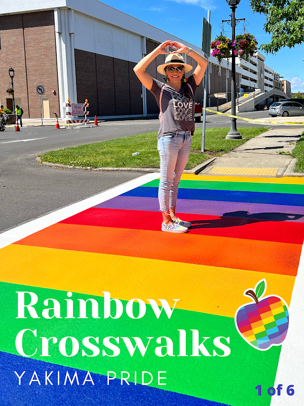 Yakima Pride Rainbow Community Crosswalk