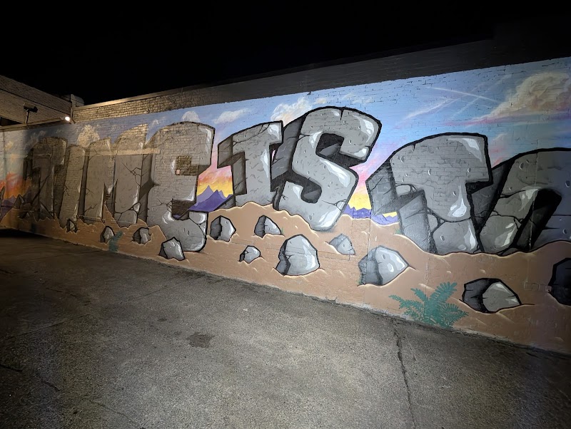 "Time is too short" graffiti mural