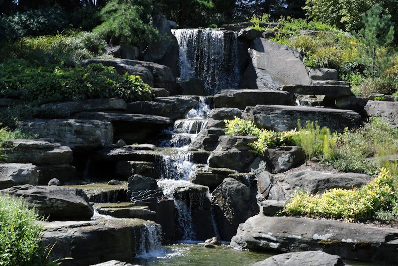 Waterfall in the Meijer Sculpture & Botanic Garden