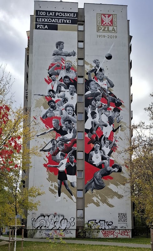Mural "Polski Związek Lekkiej Atletyki"