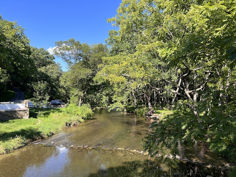 Down the hill Water bench
