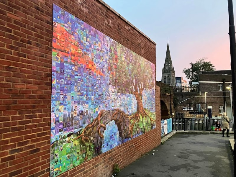 Mural Mosaic England Connects mural