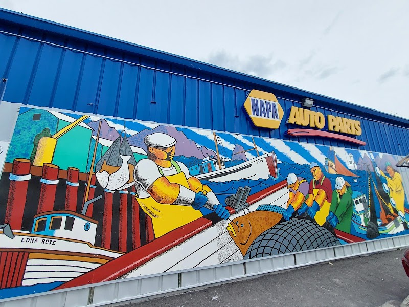 Mural "Tribute To Commercial Fishing" by Tom Missel