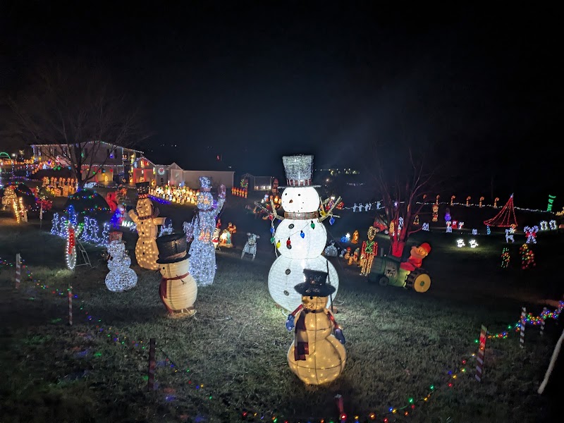 Beautiful Christmas decorated house