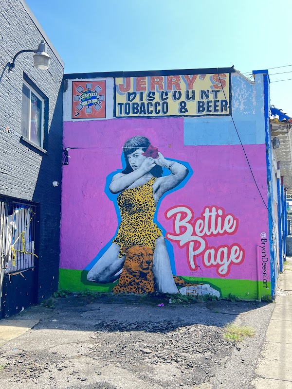 Bettie Page mural