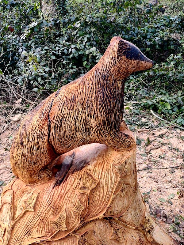 Badger carving