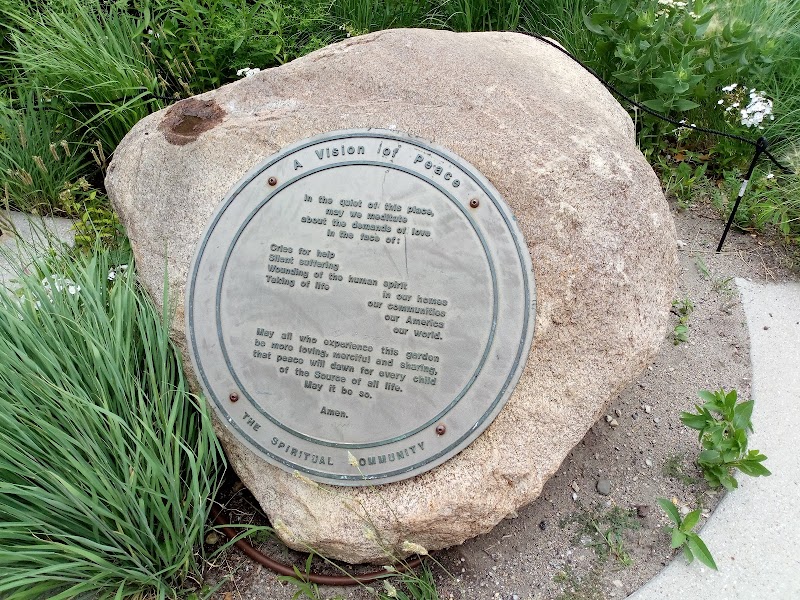 Peace Rock - the boulder from Nollen Plaza's original Peace Garden