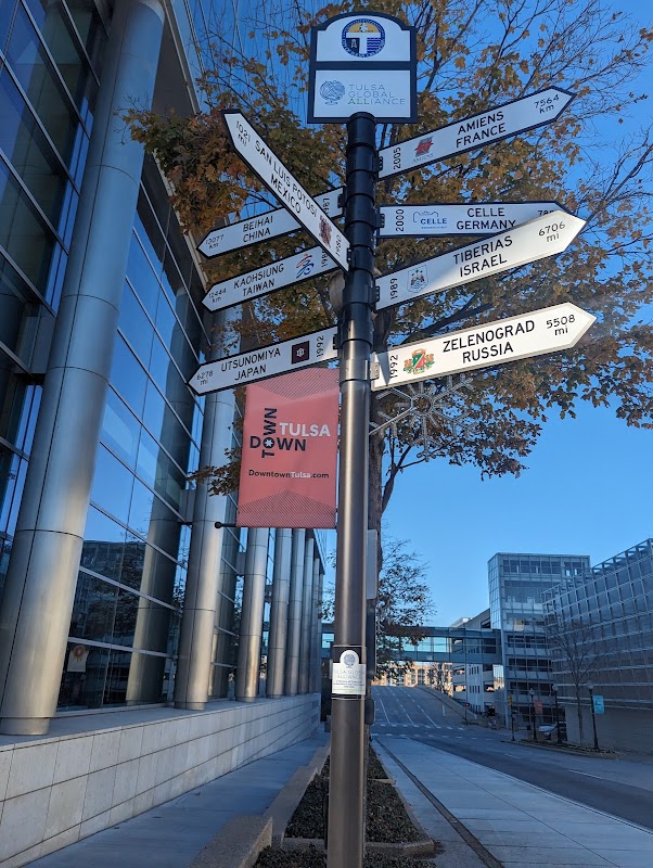Cathy Izzo Memorial Sister Cities Directional Sign
