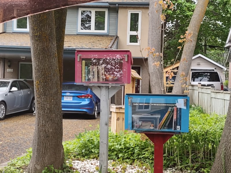 Little lending library + small toy box