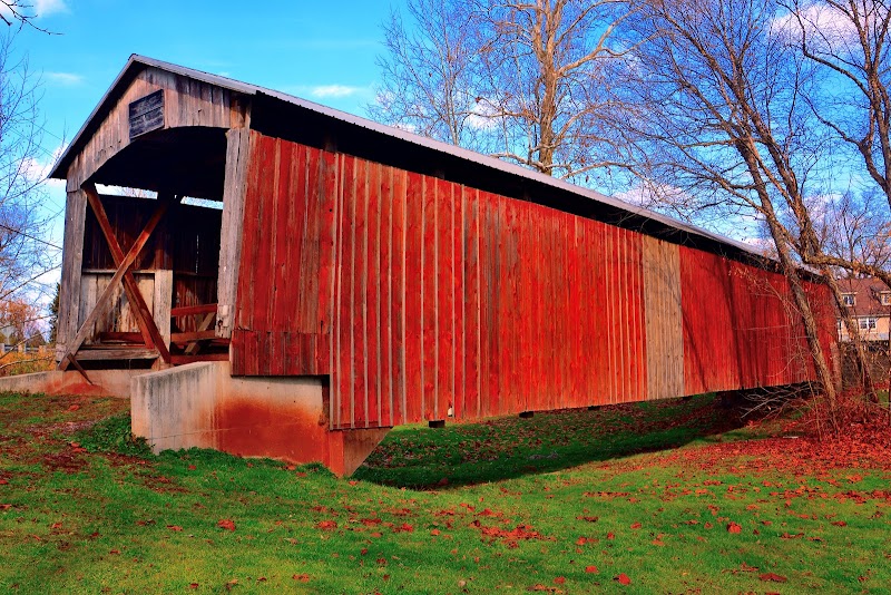 Historic Oberholtzer's Mill or Red Run Covered Bridge