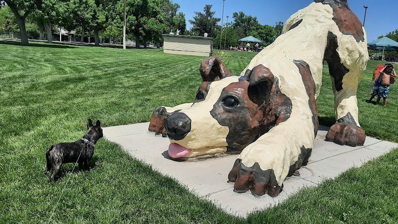 Dog statue