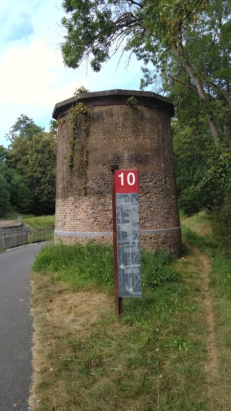 Pilier témoin du pont minier