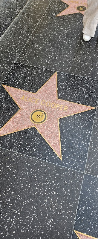Alice Cooper’s star on the Walk of Fame