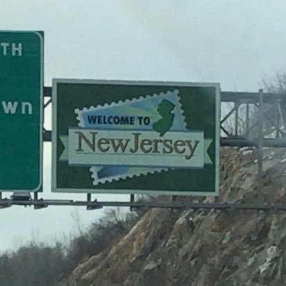 New Jersey Welcome Sign