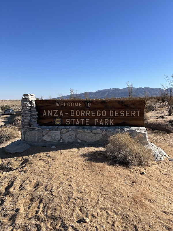 Welcome to Anza-Borrego Desert State Park Sign