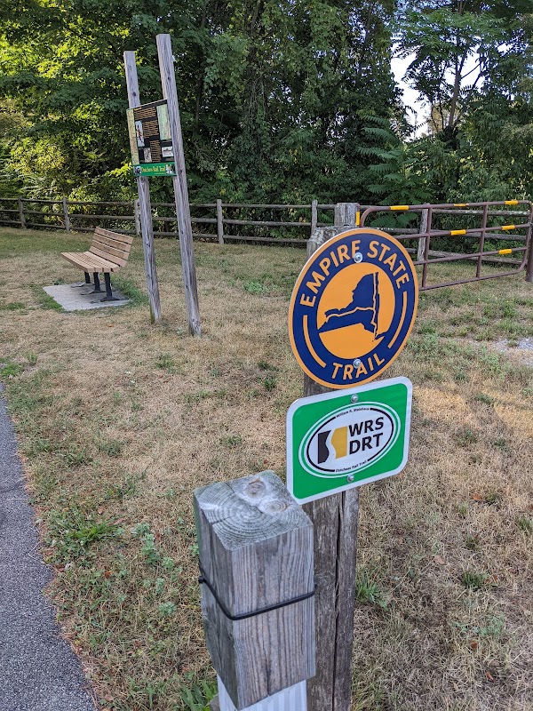 Wappinger Creek info sign, Dutchess Rail Trail