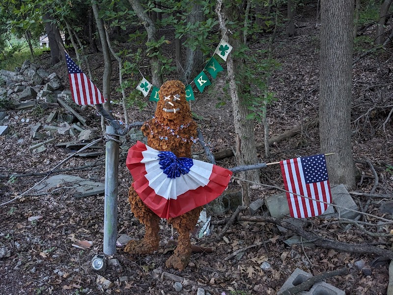 The Elusive Chicken Tender Man, Public Sculpture, Artist Unkown