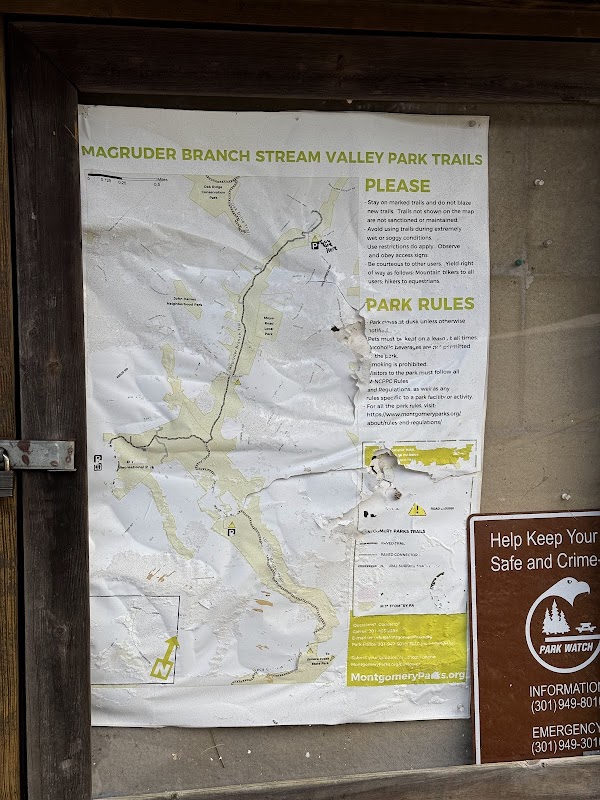 Magruder Branch Stream Valley Park Trails Parking