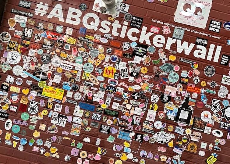 ABQ Sticker Wall