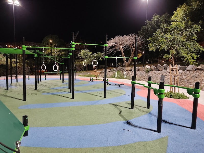 Zona de calistenia en parque la estrella
