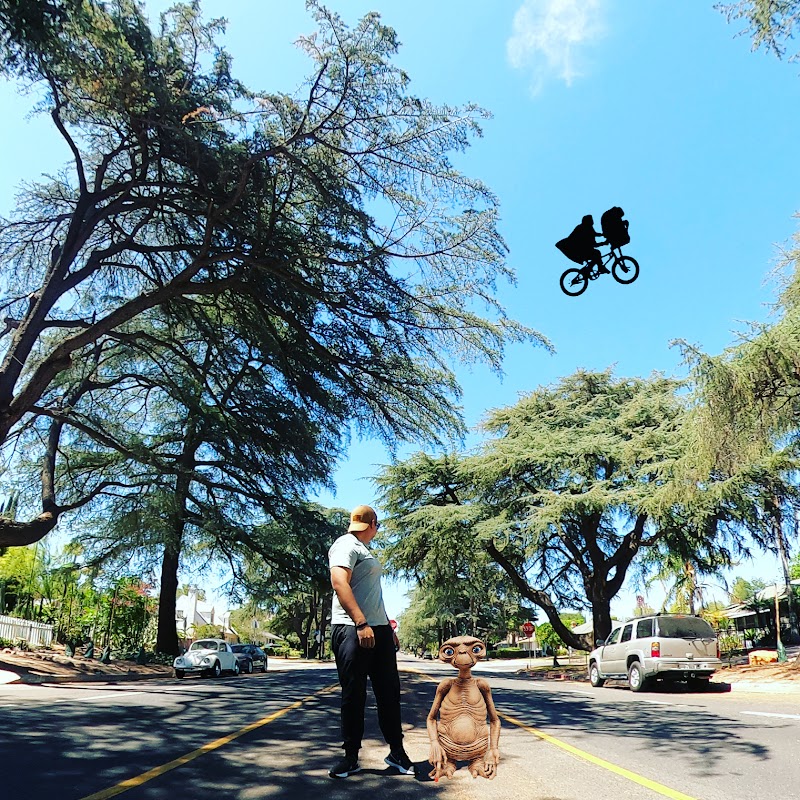 E.T. flies filming area