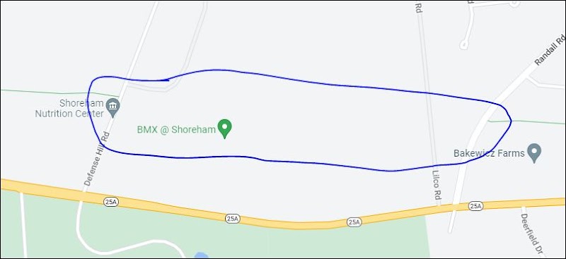 North Shore Rail Trail between Defense Hill and Randall Road.