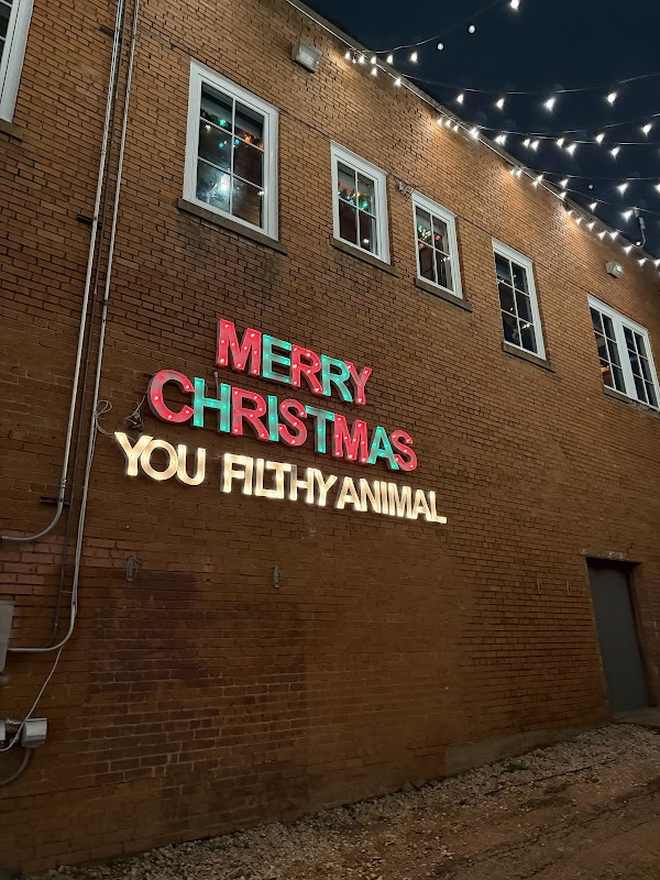 Merry Christmas Light Mural