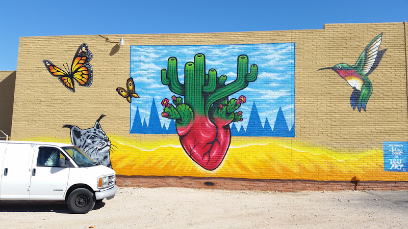 Tucson Heart & Cactus Mural