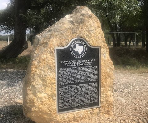 Scenic Loop - Boerne Stage - Toutant Beauregard Historic Corridor Landmark