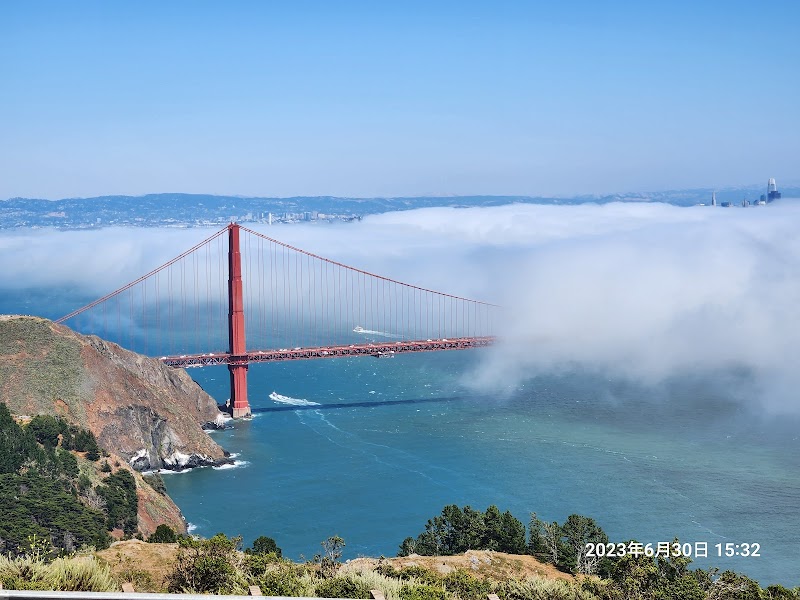 Top of Four Vista Points on Conzelman Rd