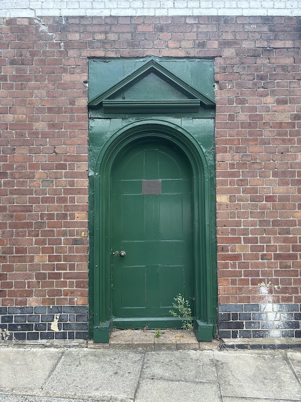 Green door to nowhere