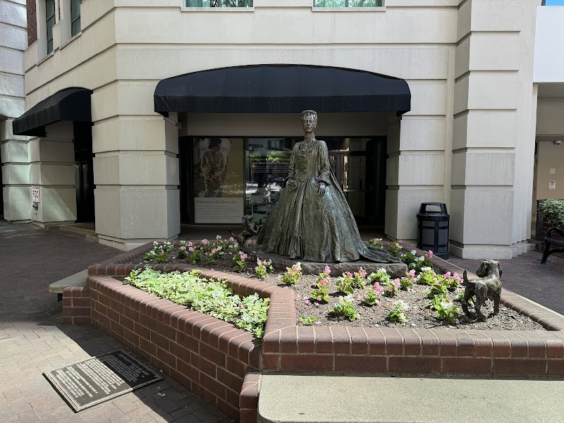 Queen Charlotte Walks in Her Garden Statue