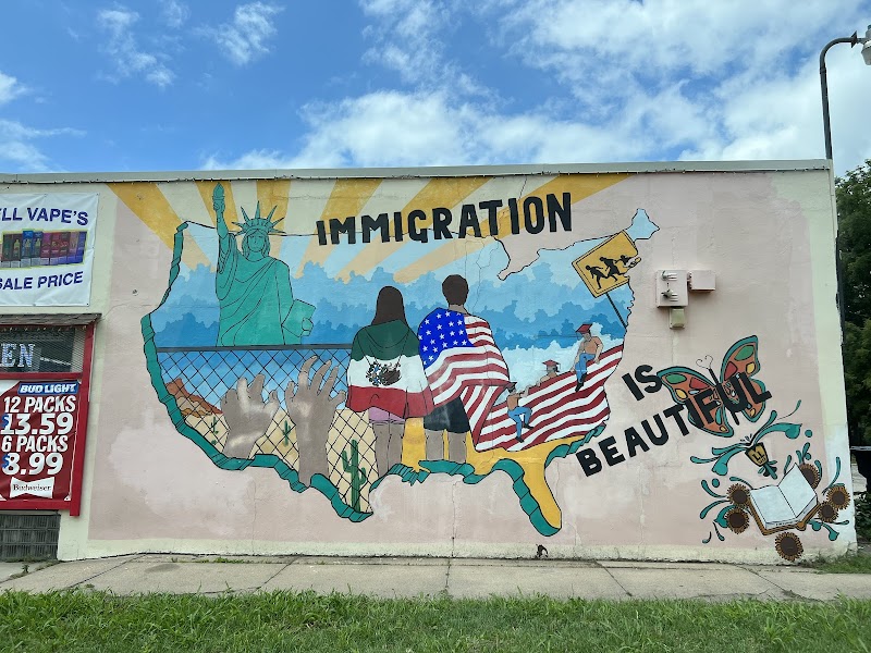 Immigration is Beautiful Mural