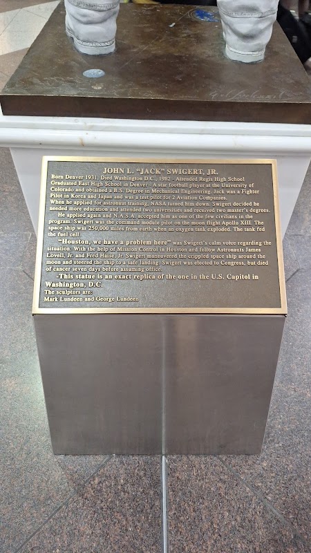 John L "Jack" Swigert Jr. Statue