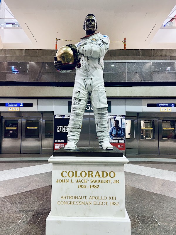 John L "Jack" Swigert Jr. Statue