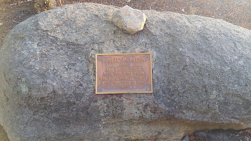 Historical Howell Mountain Plaque