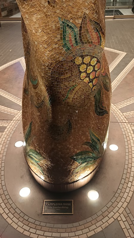 Pamplona Rose sculpture