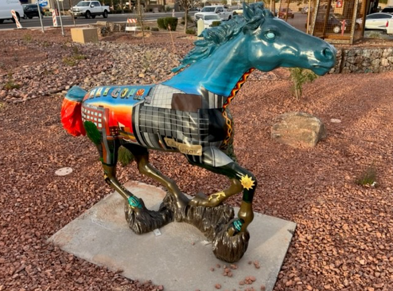 Desert Freedom Horse Sculpture