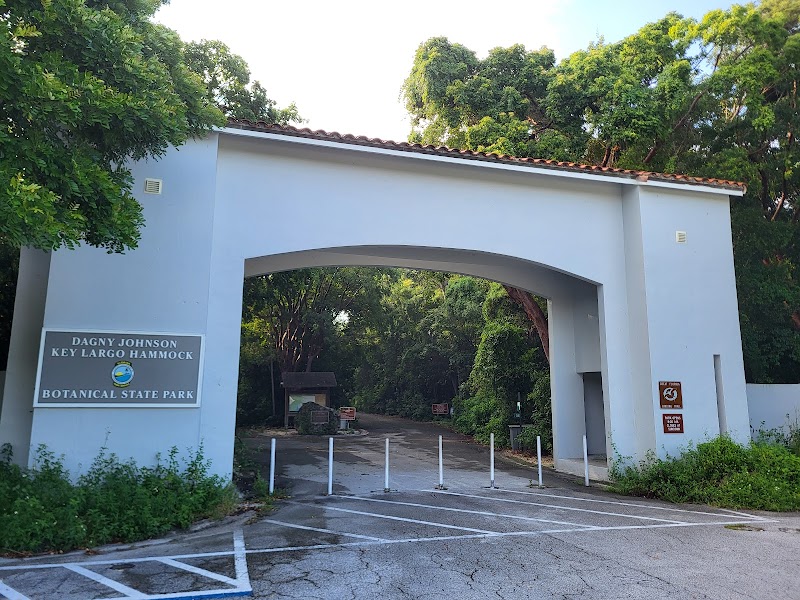 Port Bougainville Trailhead and Dagny Johnson Key Largo Hammock Botanical State Park entrance