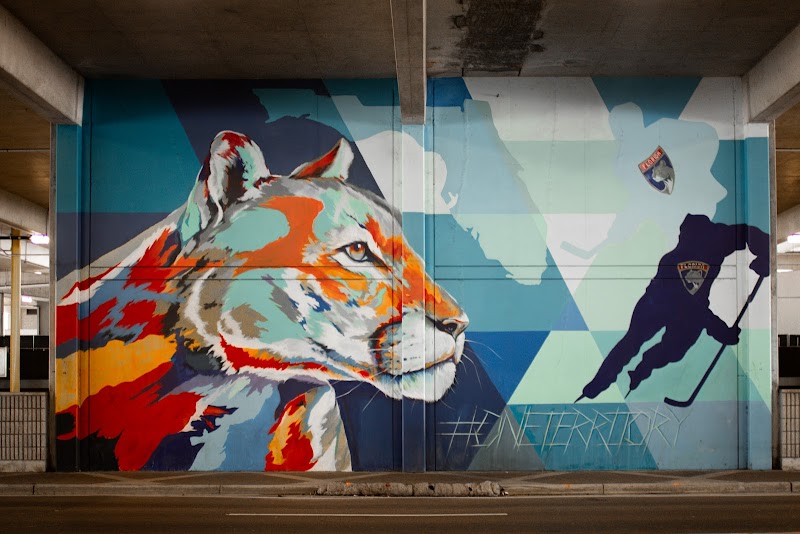 Florida Panthers Art Mural