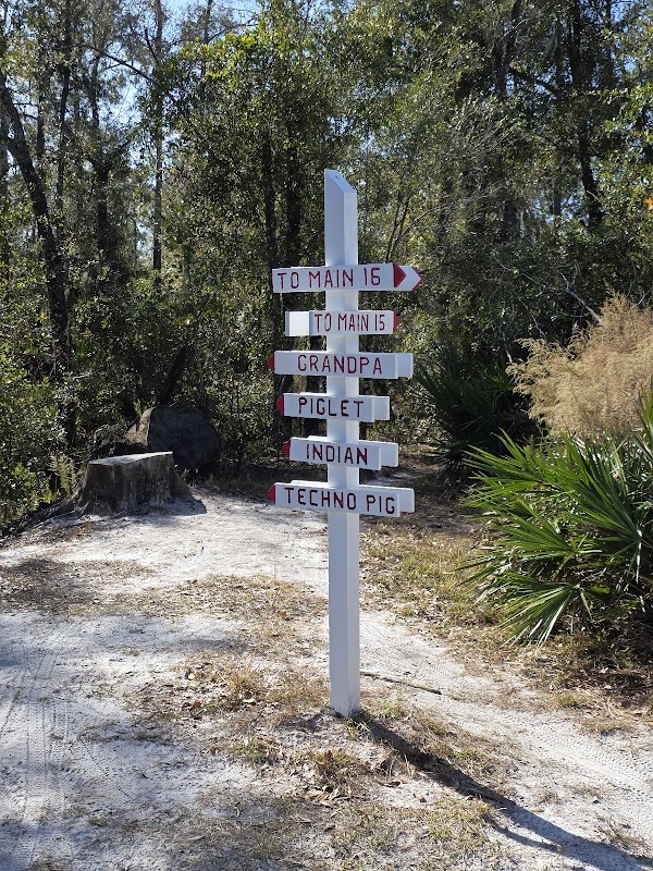 Morris Bridge Bike Trail Sign