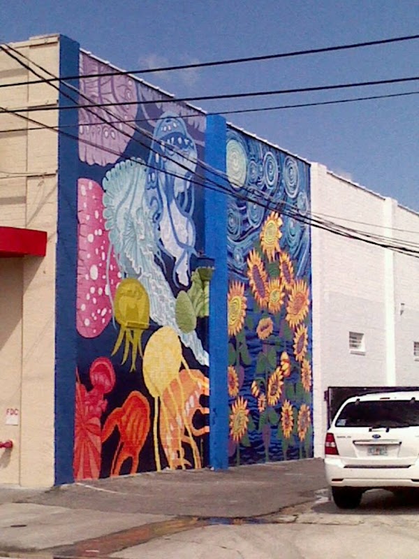 Jellyfish mural