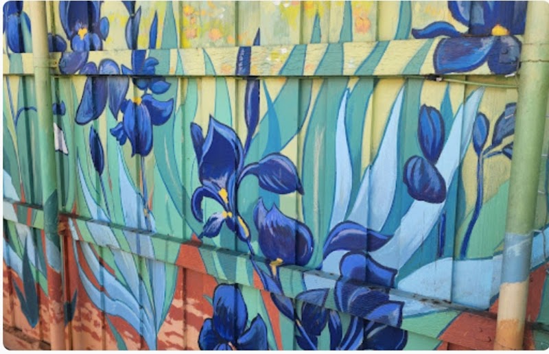 Marsh's Irises Mural