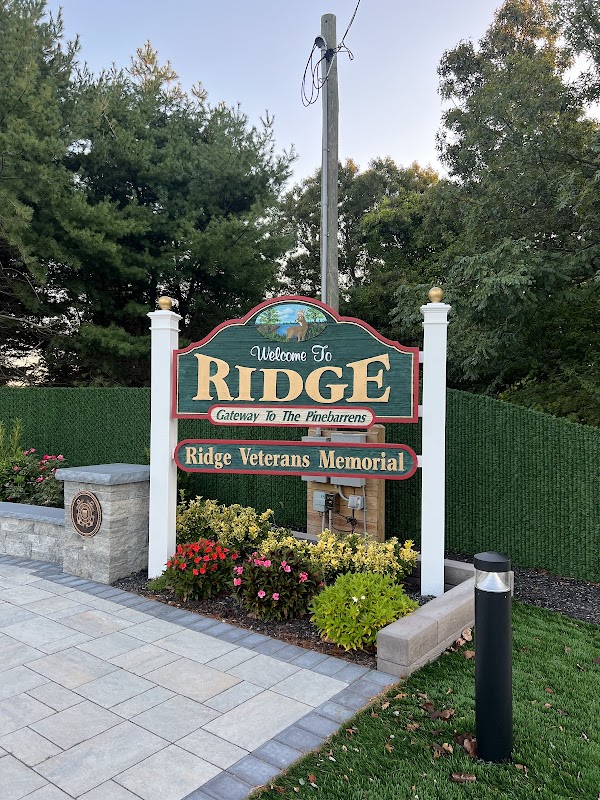 "Welcome To Ridge" Sign