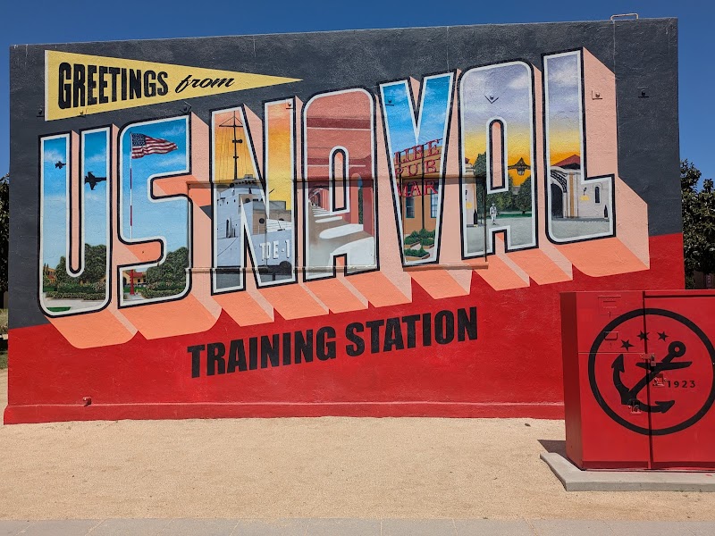 Greetings from US Naval Training Center - Mural