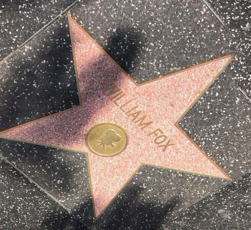William Fox’s star on the Walk of Fame
