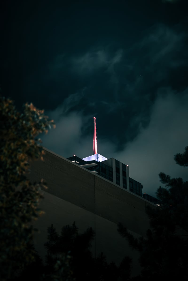 Downtown Denver Night Spire