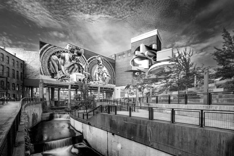 Downtown Akron Canal Murals
